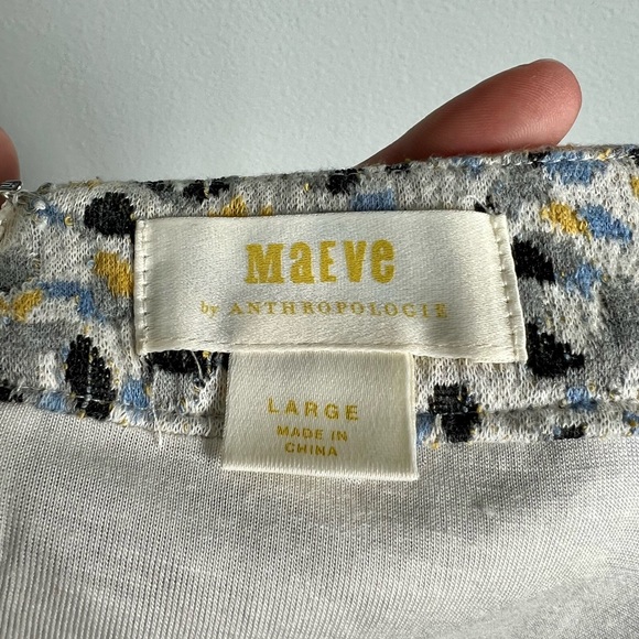 Anthropologie Maeve Pattern Skirt Large Stretchy and Soft😮💨 L - Picture 5 of 7